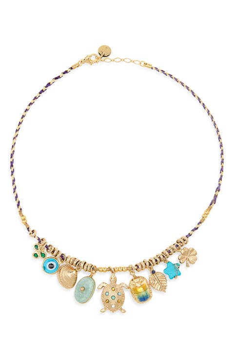 Bellagio Mixed Charm Choker Necklace