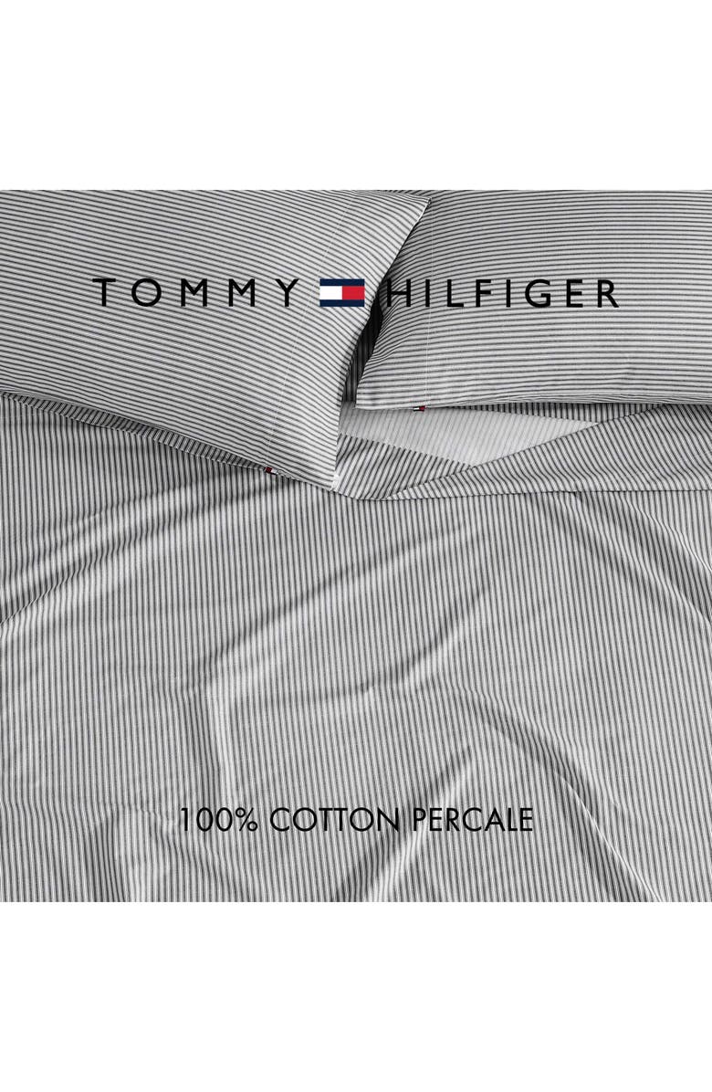 Tommy Hilfiger Highland Ticking Stripe Sheet Set, Alternate, color, Navy