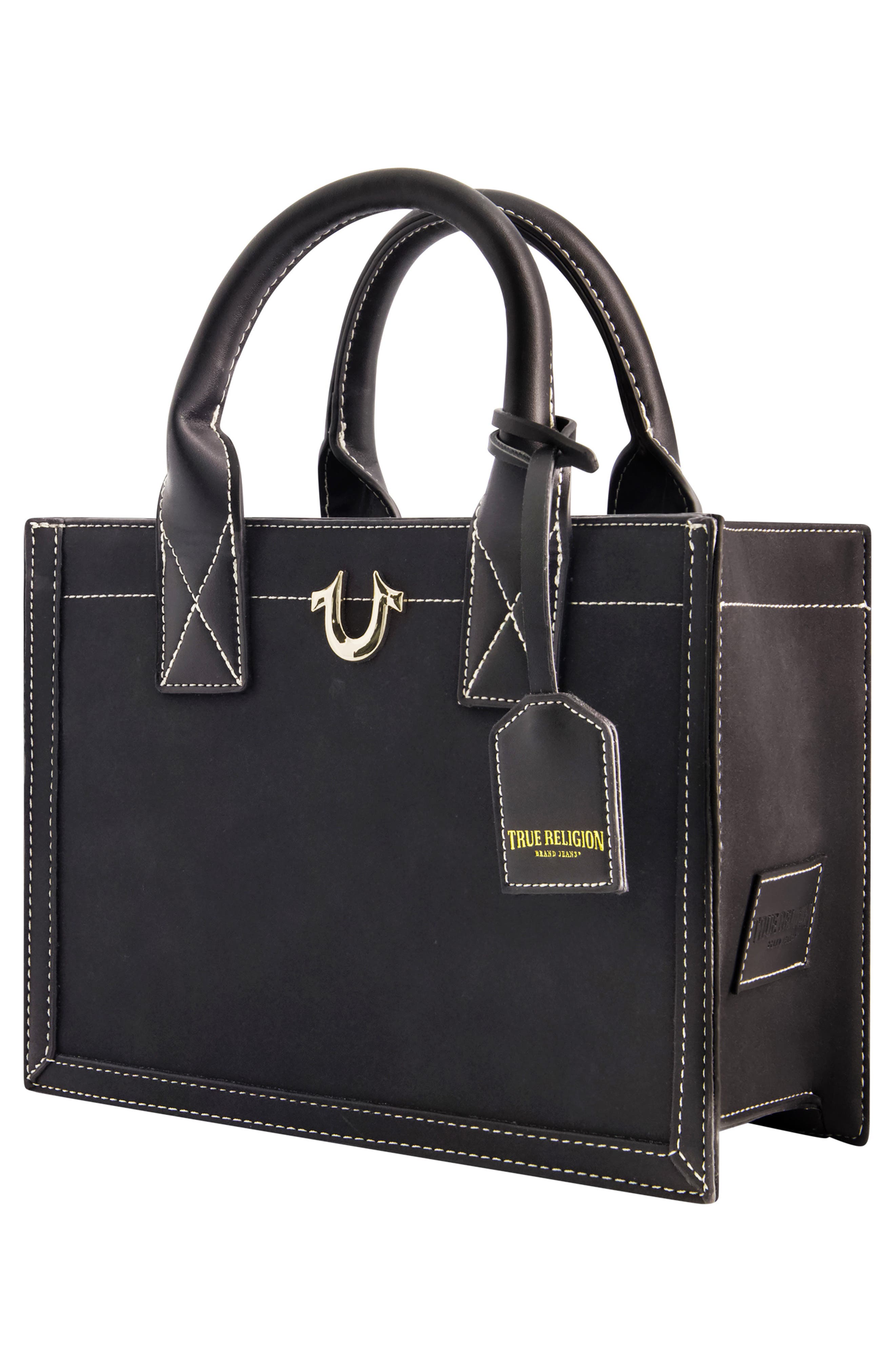 Modern Edge Suede Tote, Alternate, color, BLACK