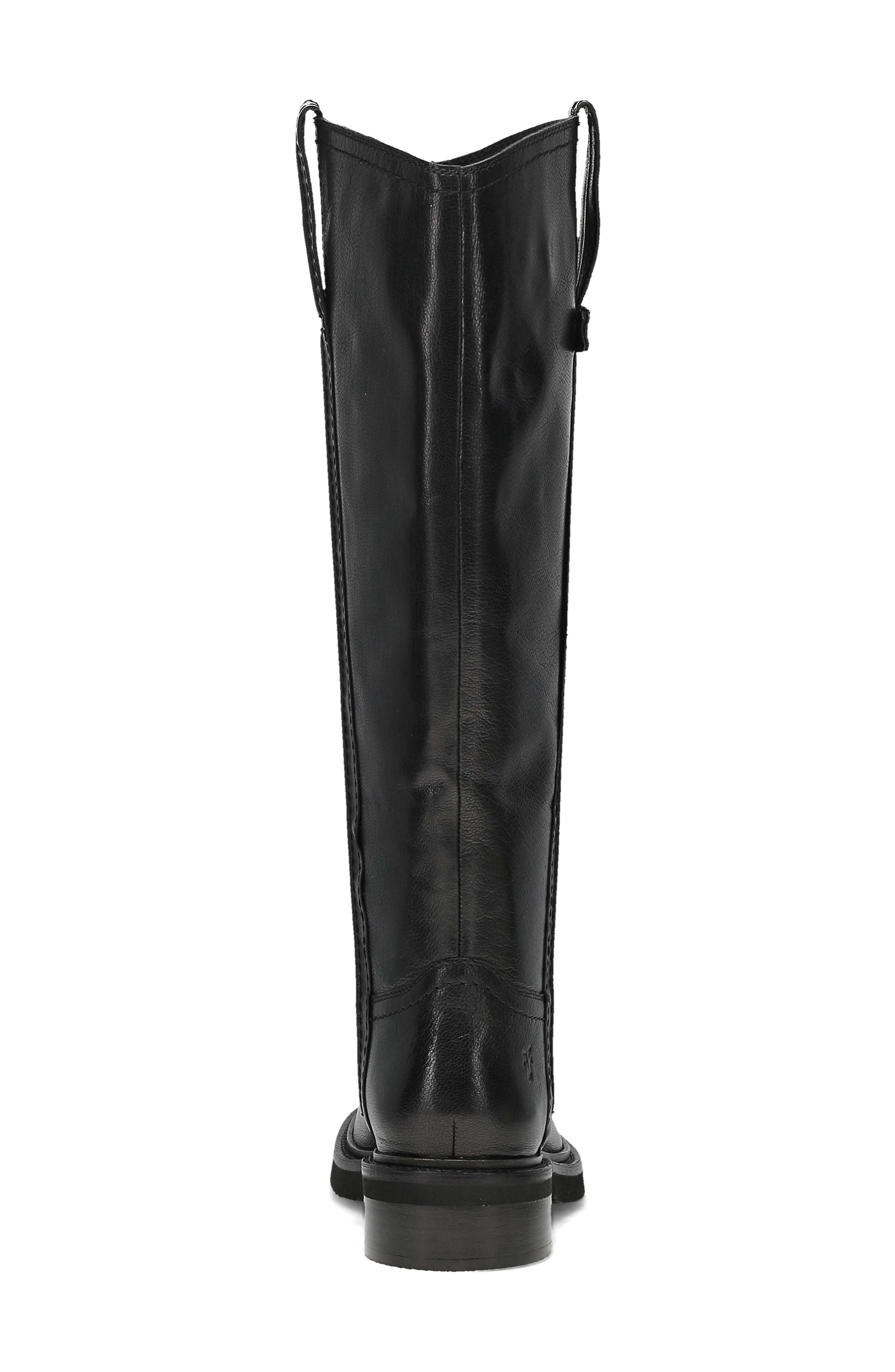 Phoebe Leather Tall Boot, Alternate, color, BLACK