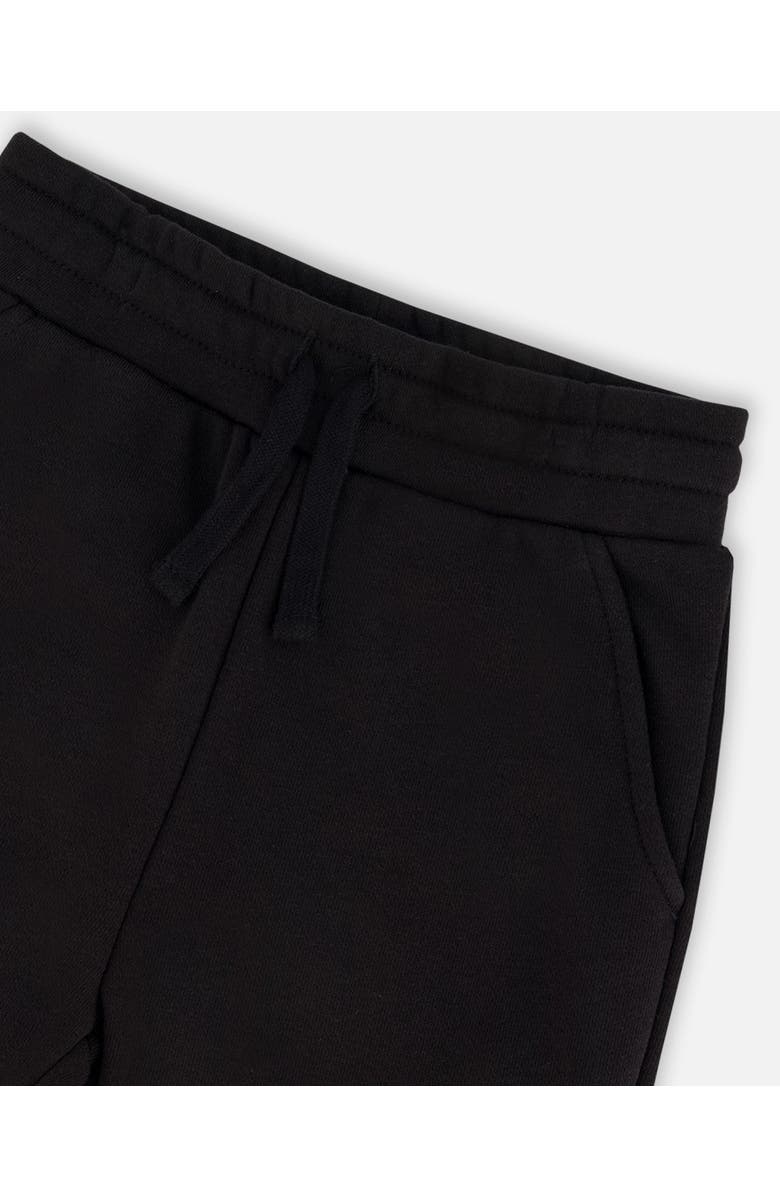 Deux par Deux Little Boy's French Terry Sweatpants With Side Pockets Black, Alternate, color, 