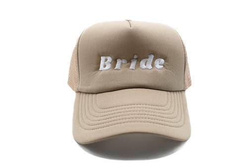 Rey To Z Bride Foam Trucker Hat In Brown