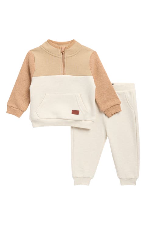 Colorblock Sweatshirt & Joggers Set