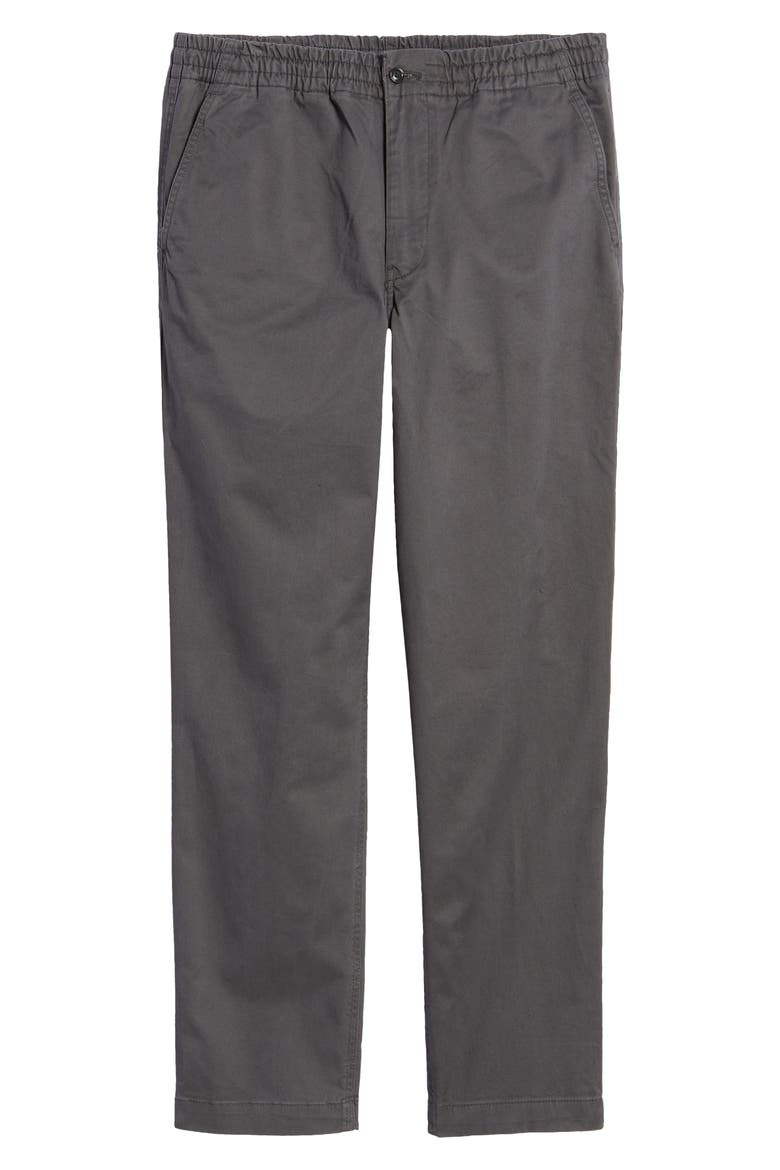 Men's Classic Tapered Fit Elastic Waist Chinos, Alternate, color, BLACK MASK
