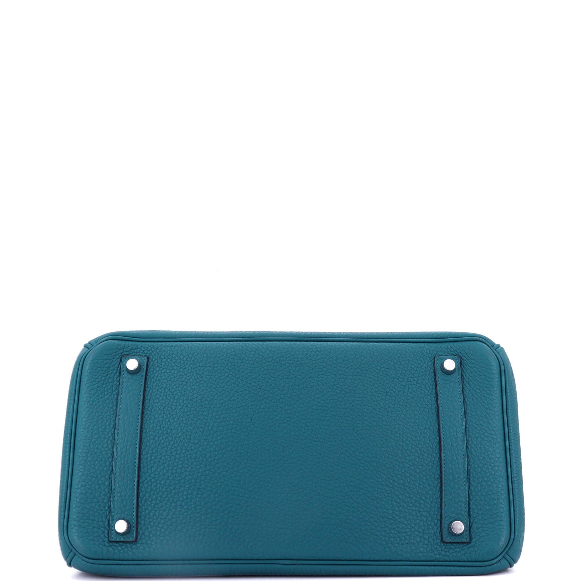 Pre-Owned Hermes Birkin Handbag Blue Togo with Palladium Hardware 35, Alternate, color, 