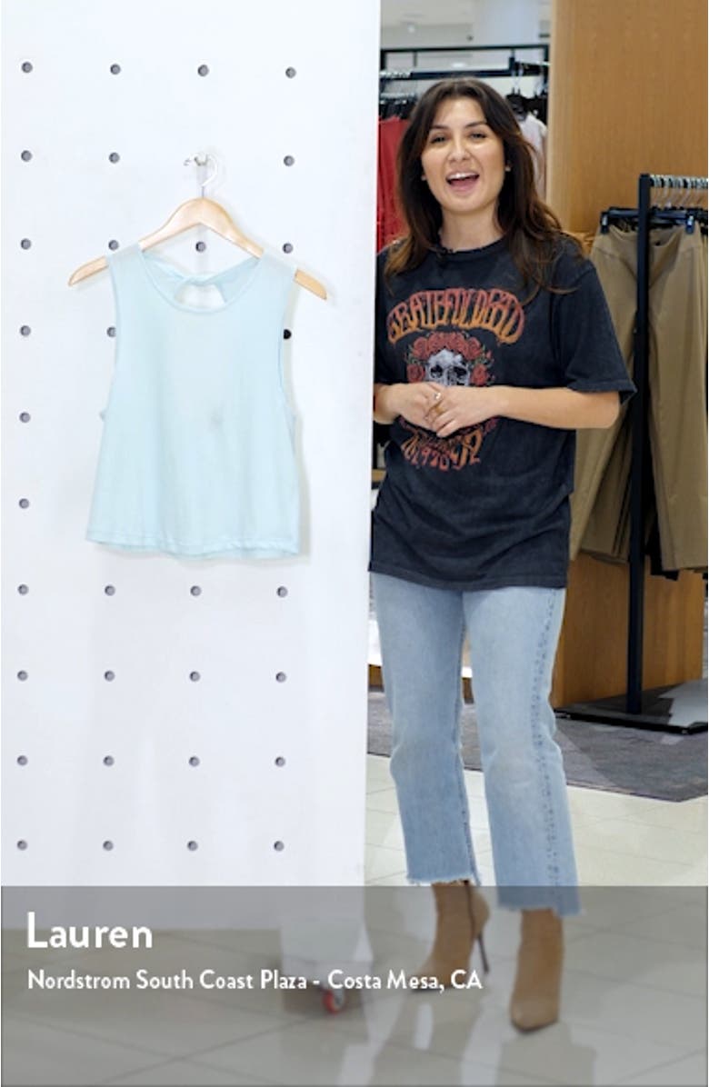 Boyfriend Jersey Aquarius Tank Top, sales video thumbnail