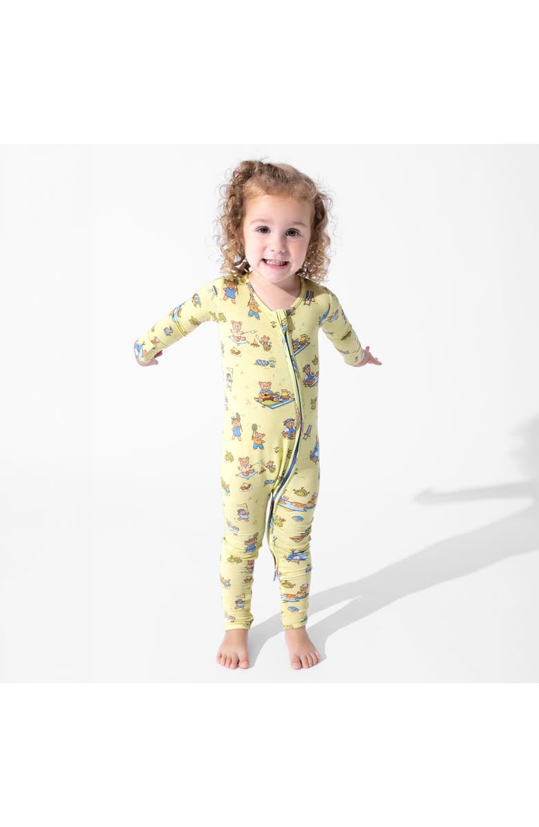 Bellabu Bear Baby Teddy Bear Picnic Convertible Footie, Alternate, color, Teddy Bear Picnic