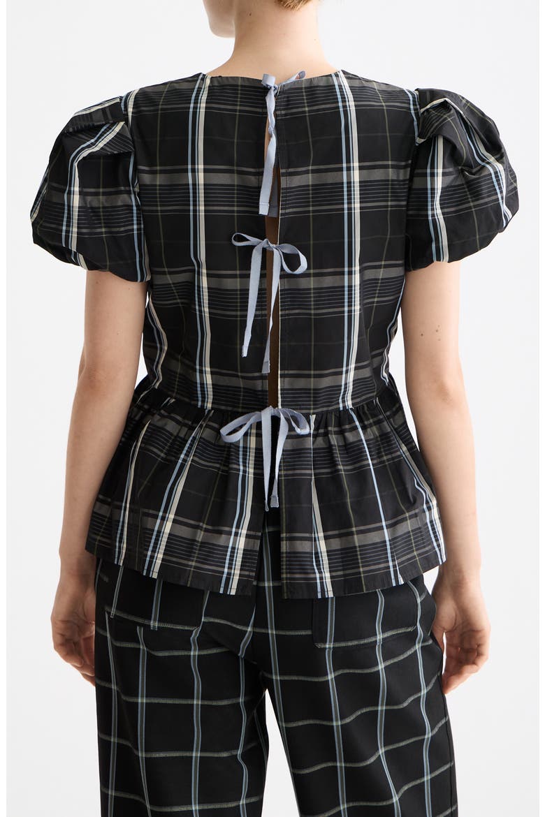 Check Taffeta Top, Alternate, color, TAFFETA CHECK