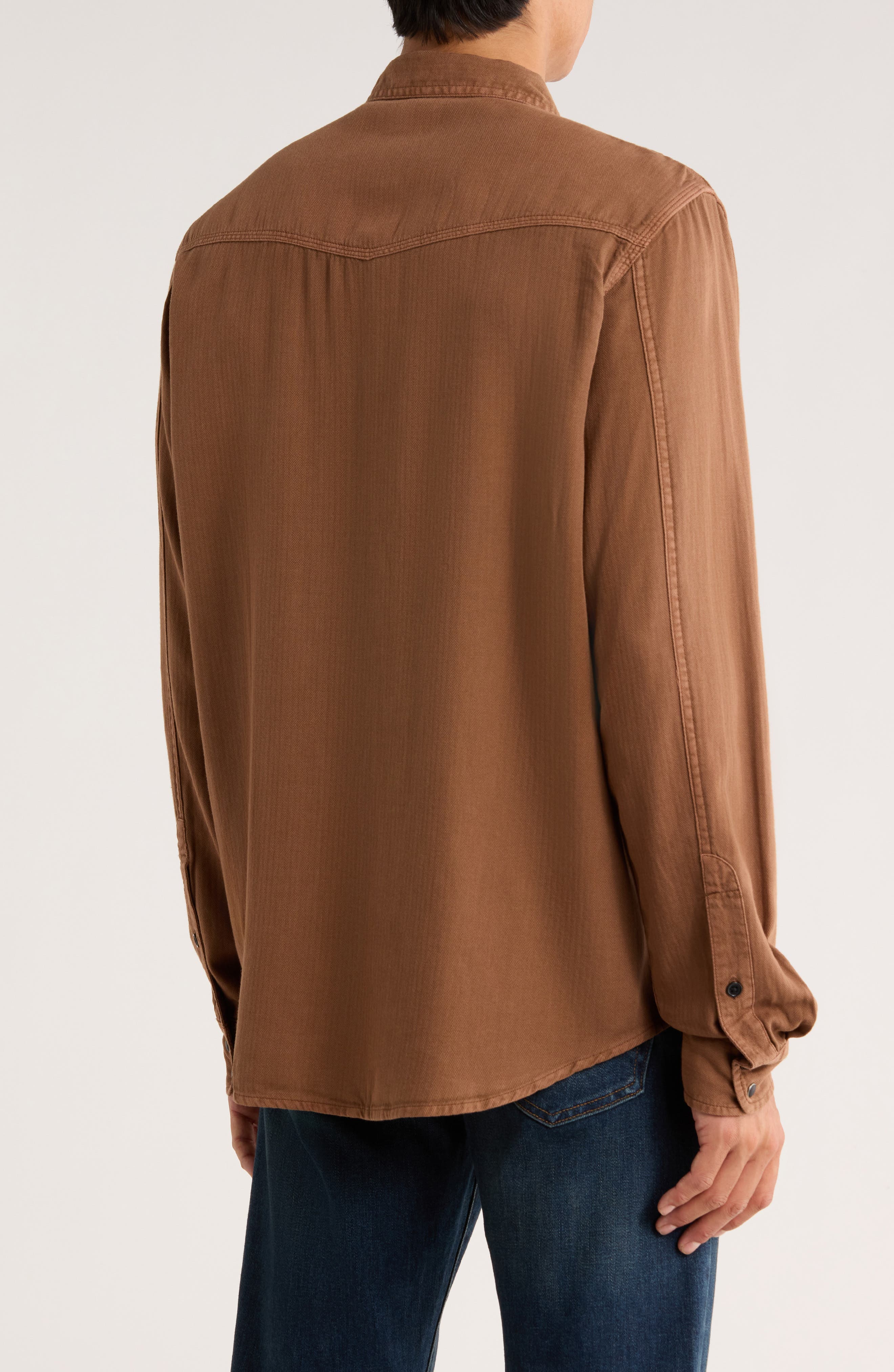 Herringbone Washed Western Shirt - image 2