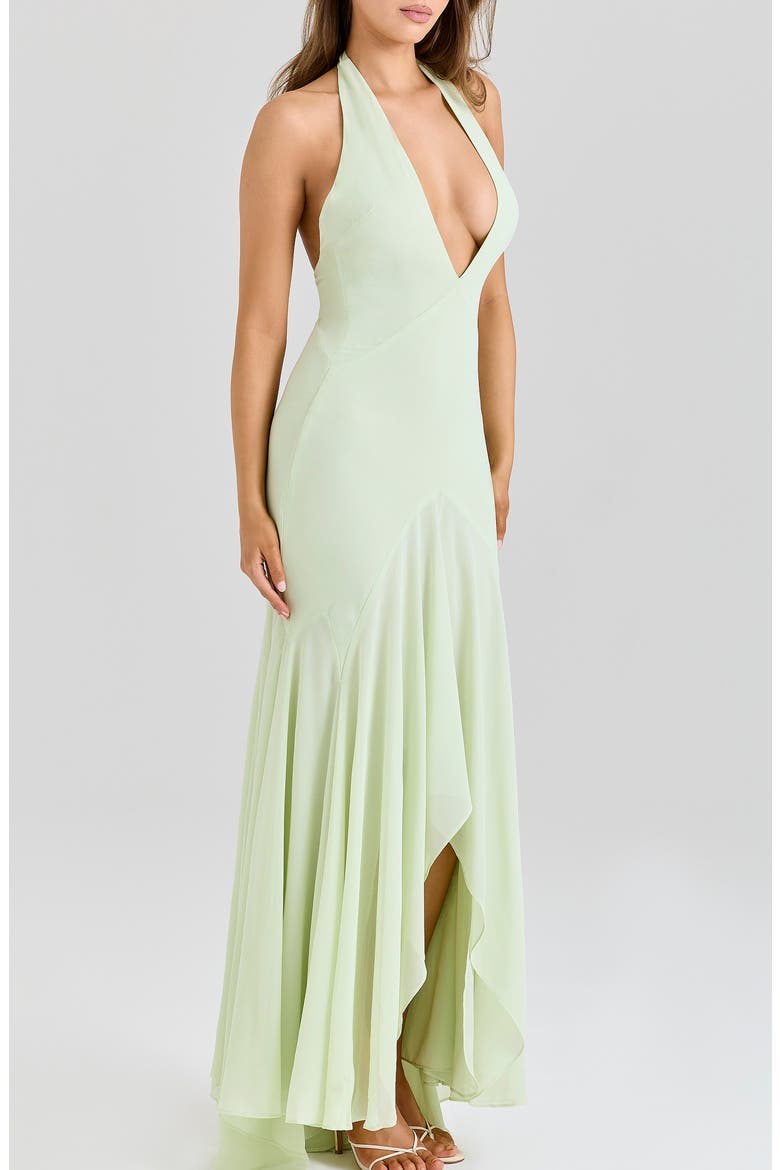 Tamara Halter Dress, Alternate, color, PISTACHIO
