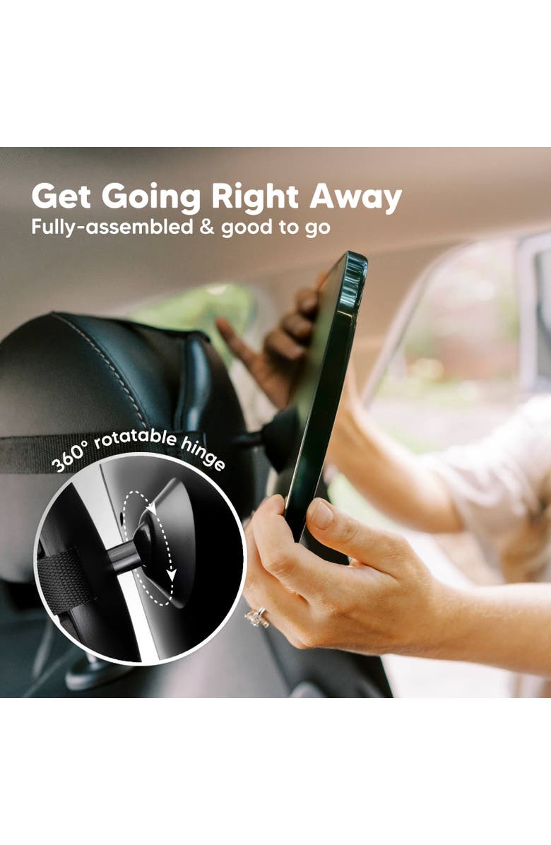 KeaBabies Baby Car Seat Mirror, Alternate, color, Sleek Black