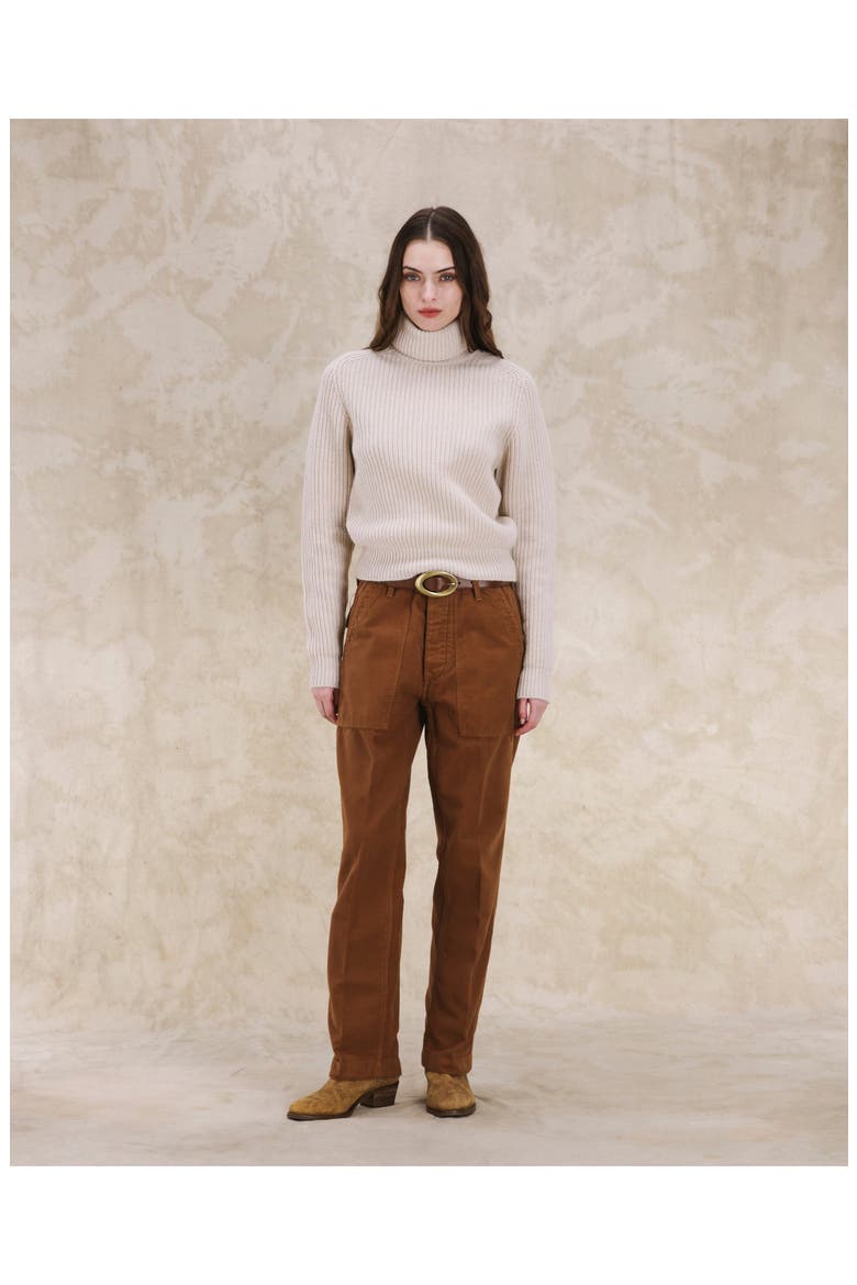 Cashmere Turtleneck Sweater, Alternate, color, Cream