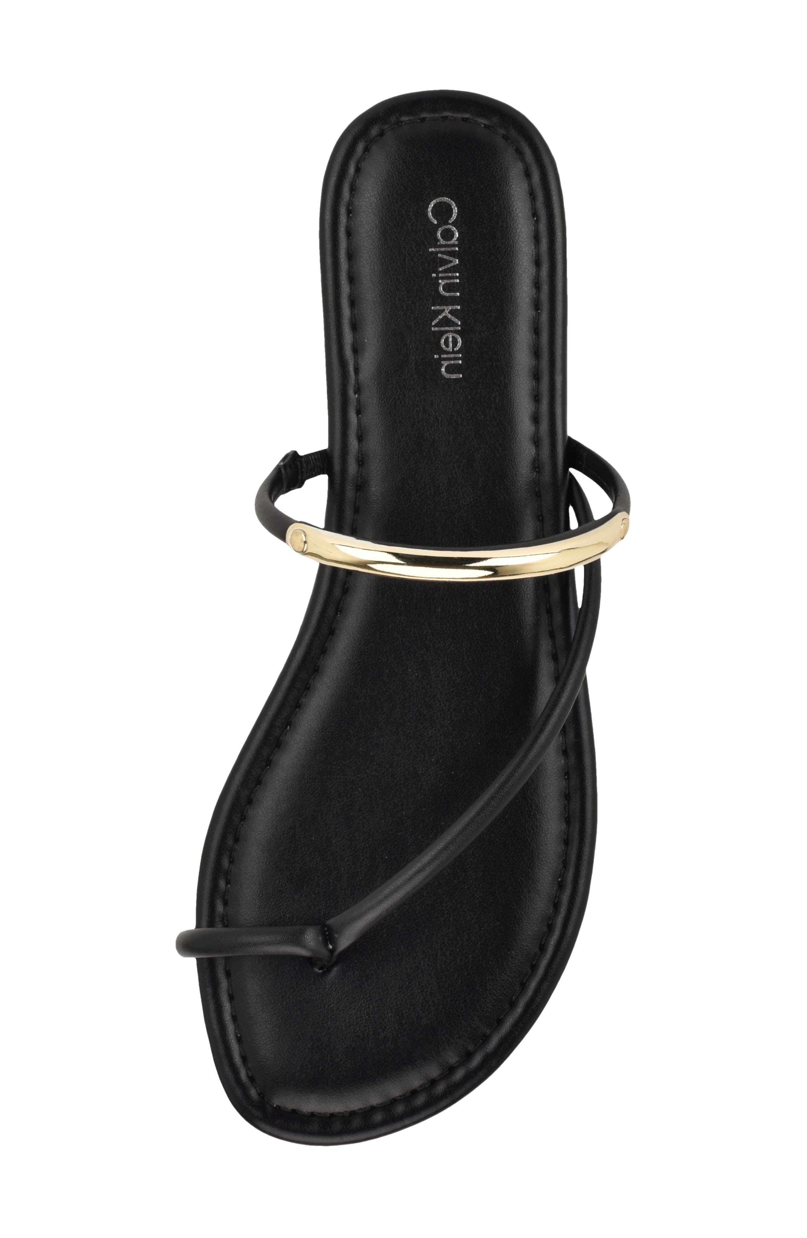 Calvin Klein Bienna Toe Loop Sandal, Alternate, color, 
