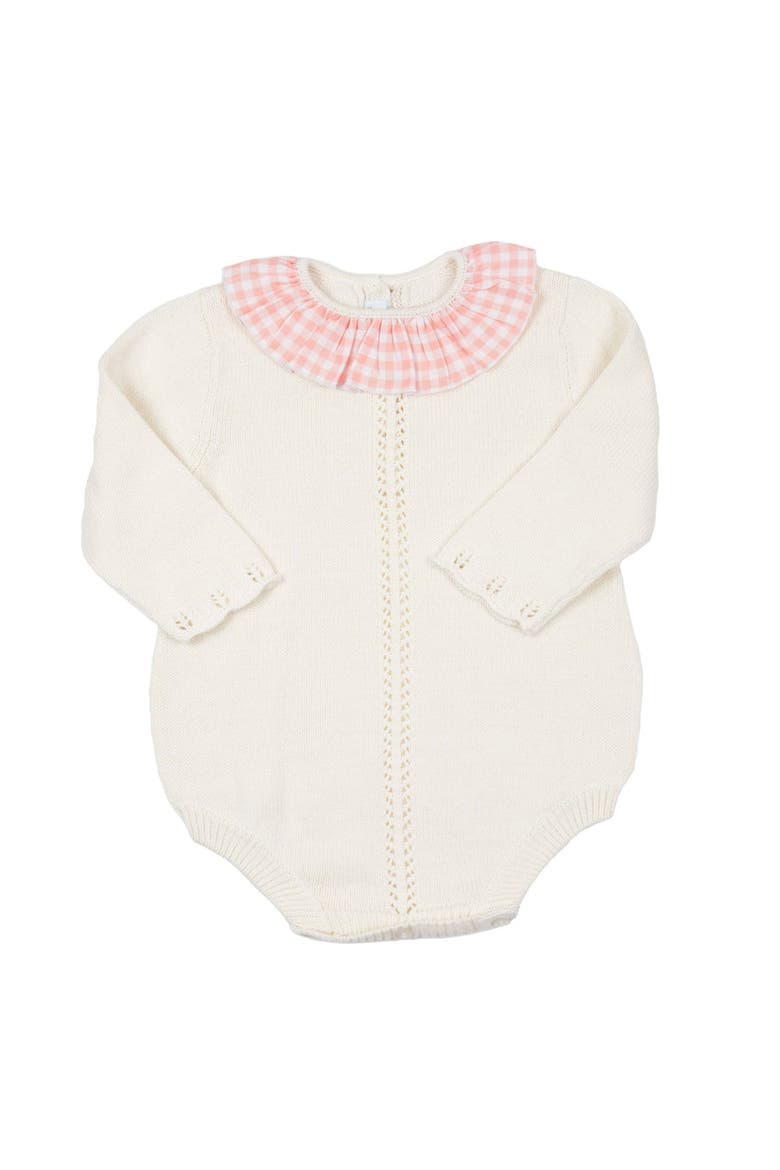 Colette Knit Bubble Romper, Main, color, Ivory