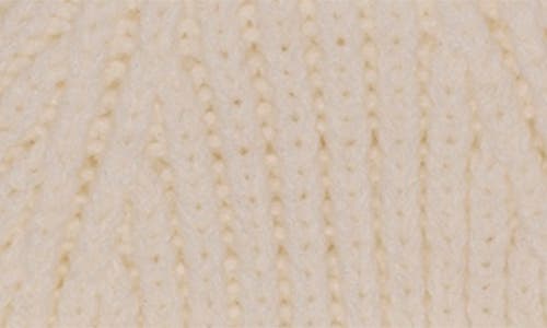 Karl Lagerfeld Paris Sassy Choupette Faux Fur Pompom Beanie In White