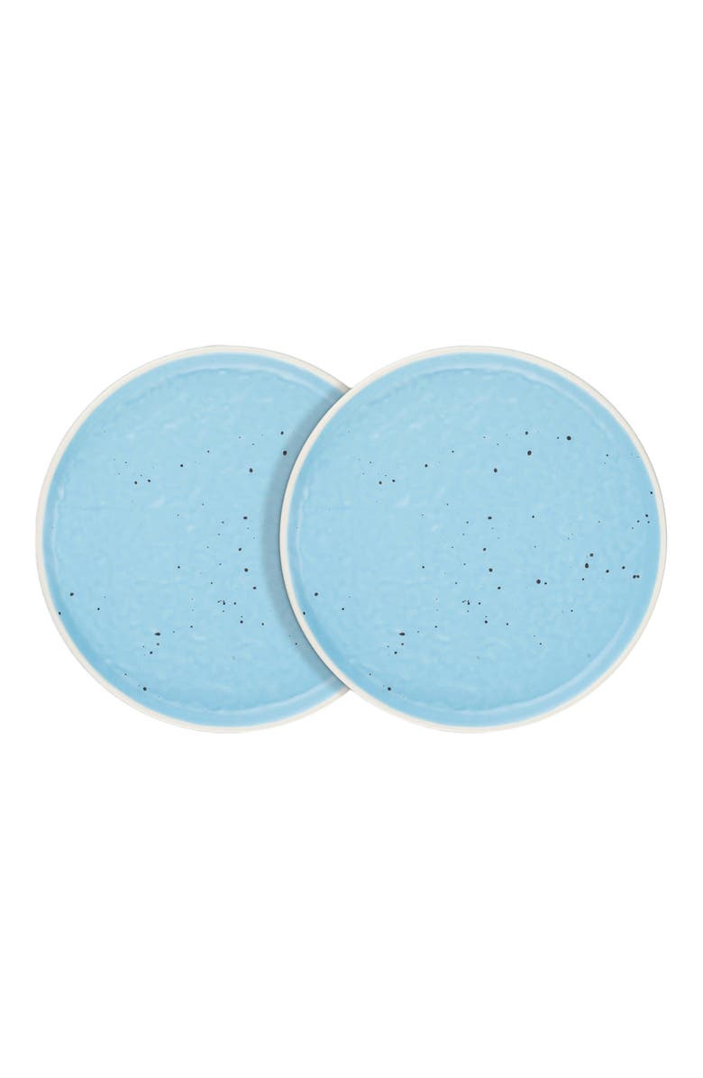 Stone Lain Elena Stoneware 4-Piece Salad Plate Set, Main, color, Blue