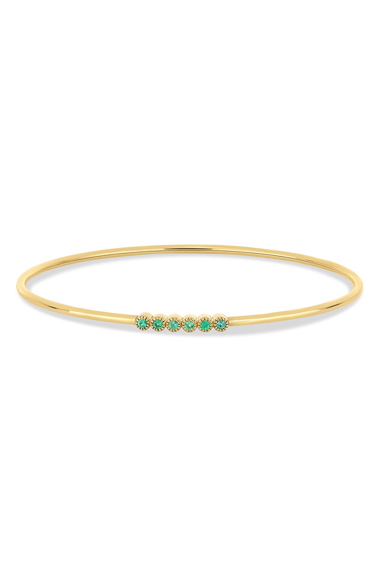 18K YELLOW GOLD/ EMERALD