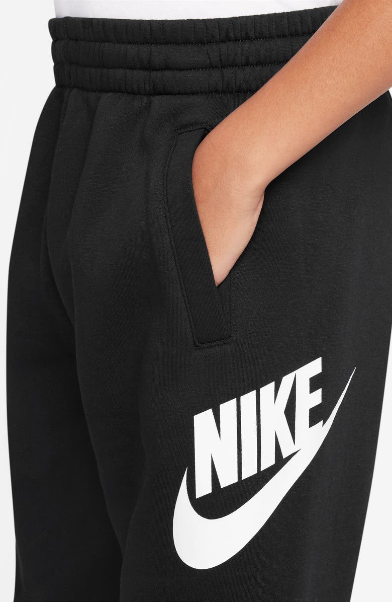 Nike Kids' Sportswear Club Fleece Joggers, Alternate, color, Black/ White