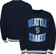 Outerstuff Youth Deep Sea Blue Seattle Kraken Classic Blueliner Pullover Sweatshirt