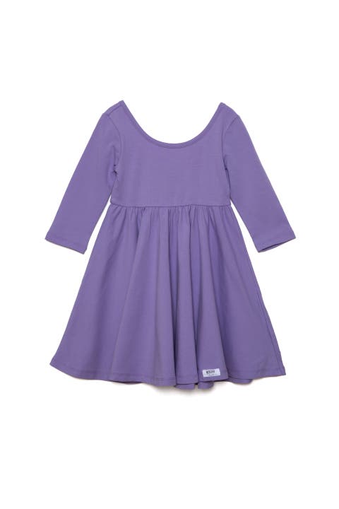 Girls Solid Twirly Dress (Toddler, Little Kid & Big Kid)