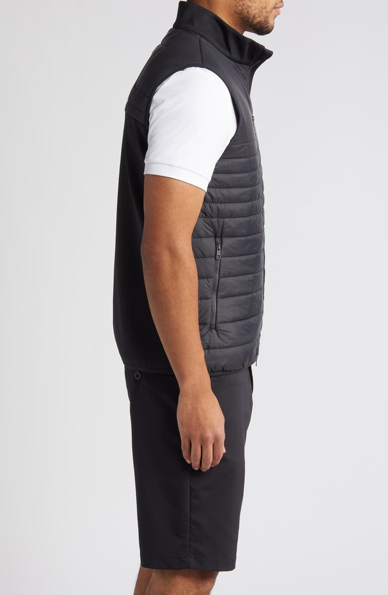 J. Lindeberg Martino Quilted Hybrid Water Repellent Insulated Vest, Alternate, color, 