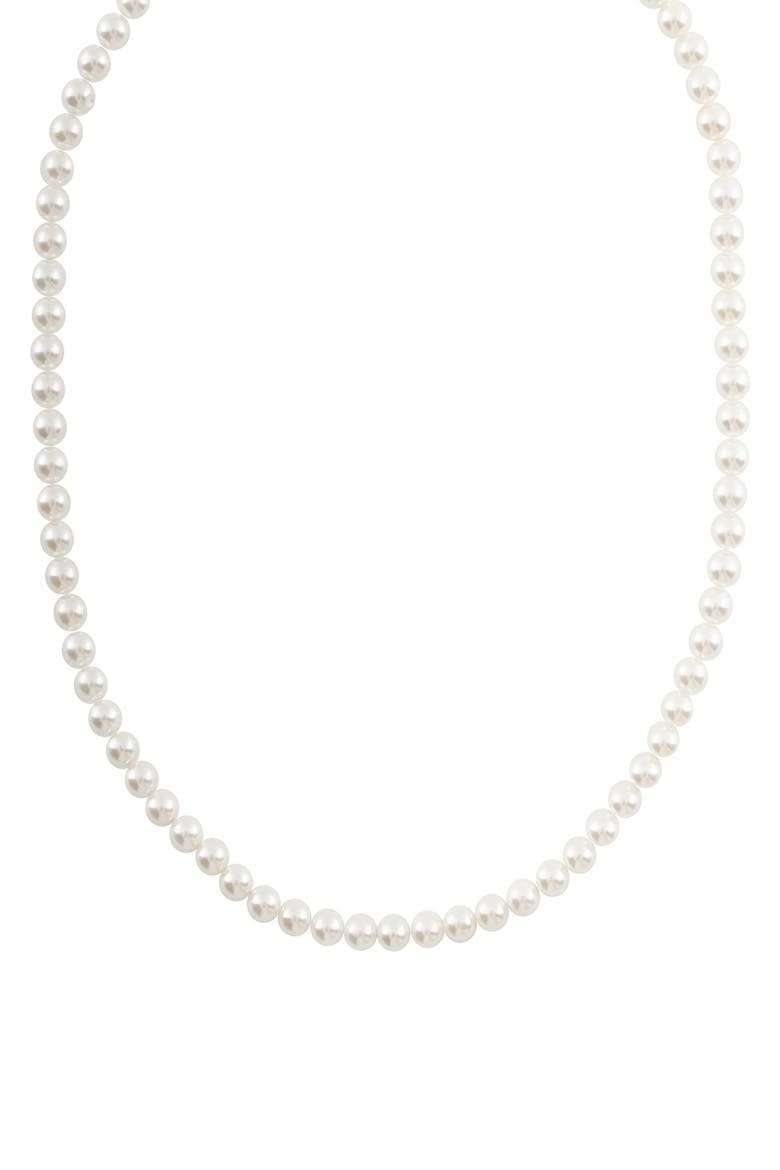 Cultured Pearl Necklace, Main, color, SILVER
