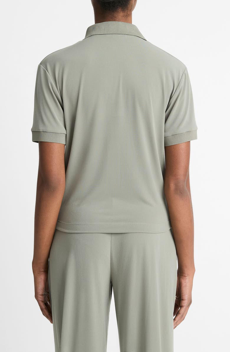 Vince Short Sleeve Polo Shirt, Alternate, color, Smoky Moss