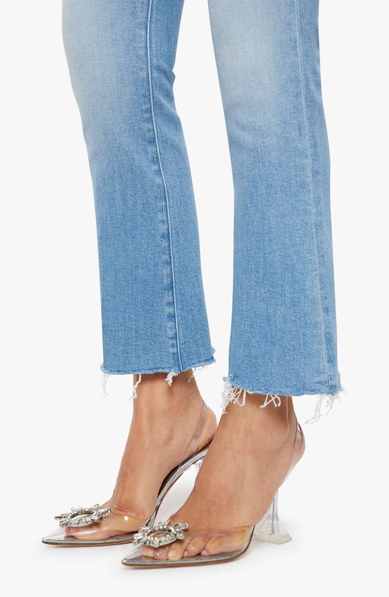 MOTHER The Outsider Flood Frayed Ankle Bootcut Jeans, Alternate, color, Room Service