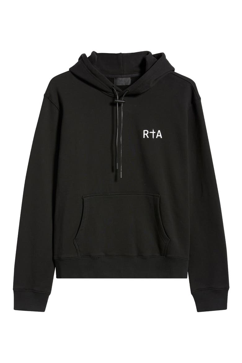 Dion Cross Graphic Hoodie, Alternate, color, BLACK WHITE CROSS