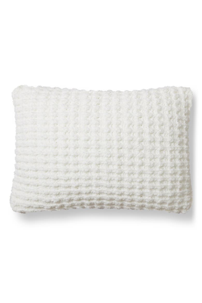 Waffle Texture Pillow, Main, color, OFF WHITE