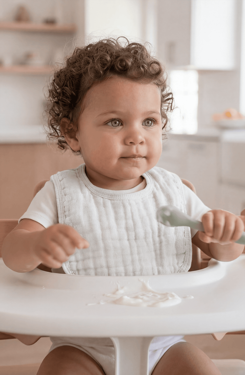 Comfy Cubs Muslin Bibs - Pack of 8, Alternate, color, White