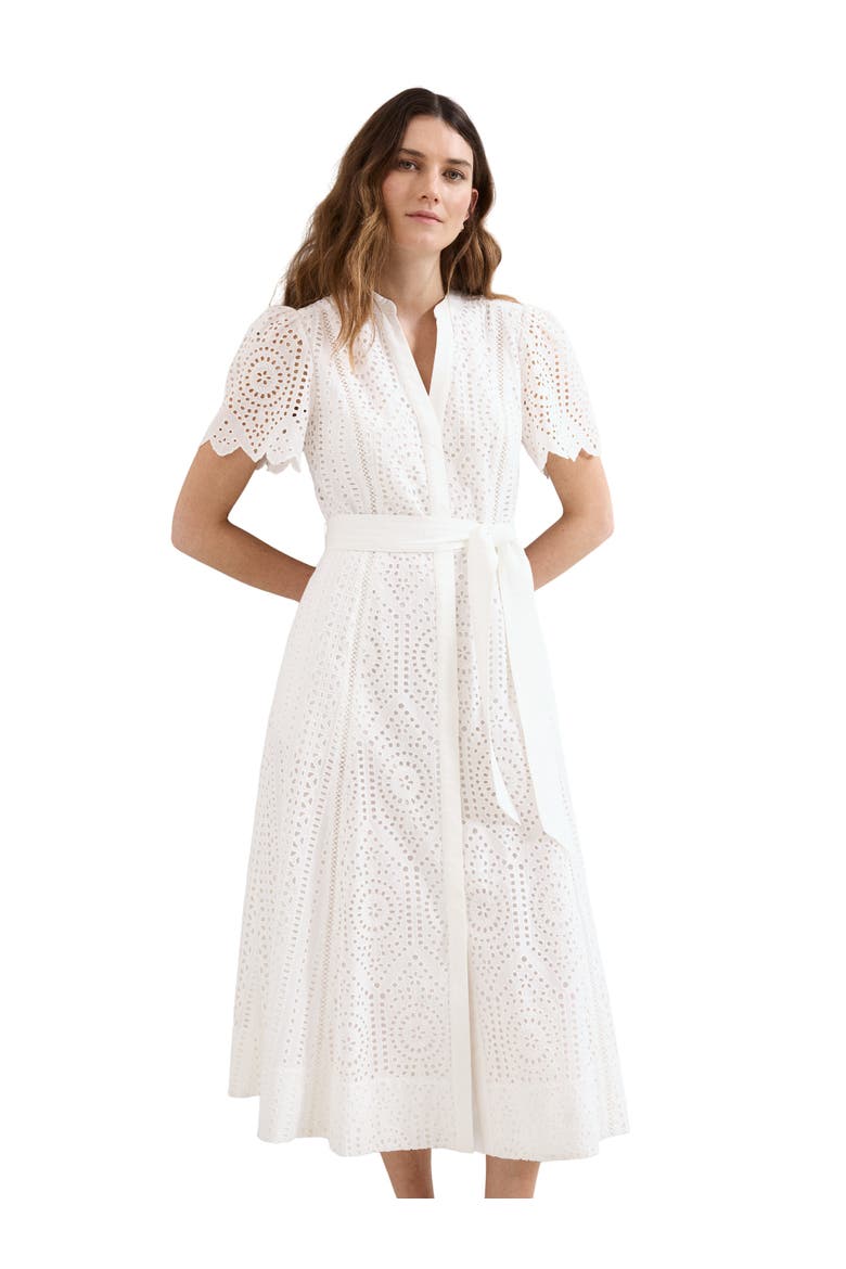 Aletta Midi Dress, Main, color, White
