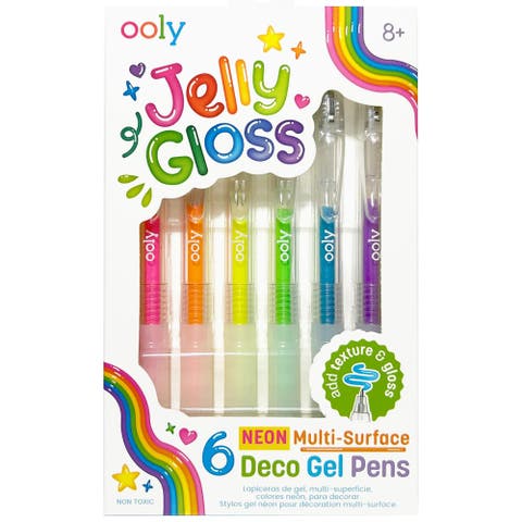 Jelly Gloss Deco Gel Pens 6 Count Color Set