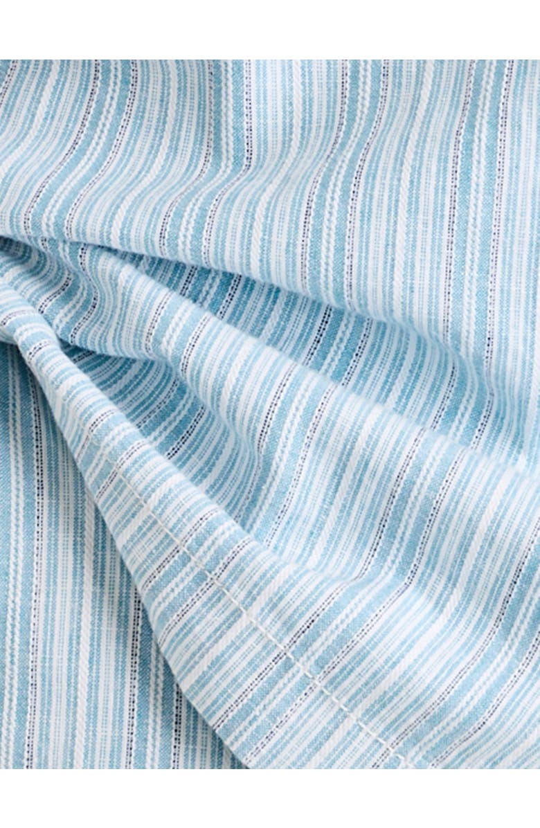 Oak Hill by DXL Big & Tall Striped Cabana Camp Shirt, Alternate, color, Blue Multi