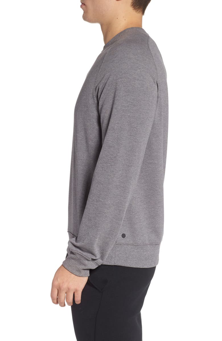 Zella Crewneck Fleece Sweatshirt, Alternate, color,