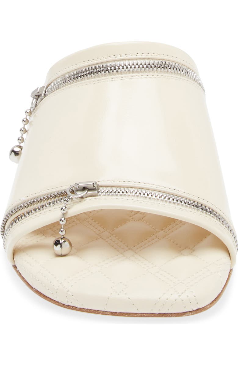 Burberry Zip Detail Slide Sandal, Alternate, color,