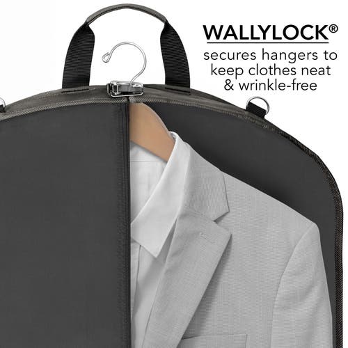 Wallybags 45" Premium Extra Capacity Travel Garment Bag With Shoulder Strap In Gray