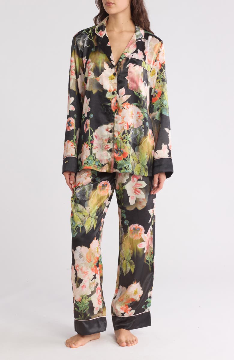 Ted Baker London Pressed Flower Pajama Pants, Main, color, 