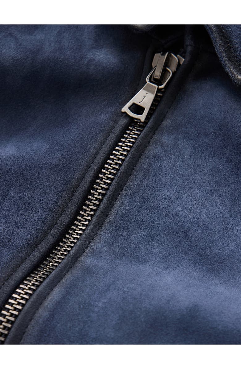 John Varvatos Benjamin Suede Jacket, Alternate, color, Lake Blue