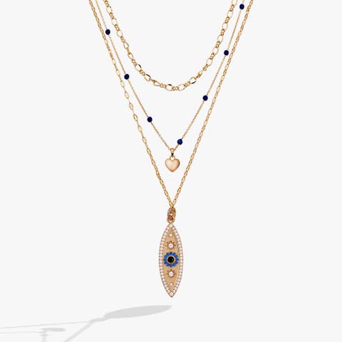 Festival Stranded Evil eye necklace