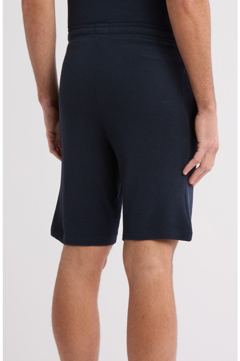 Ribbed Knit Pajama Shorts, Alternate, color, DK BU