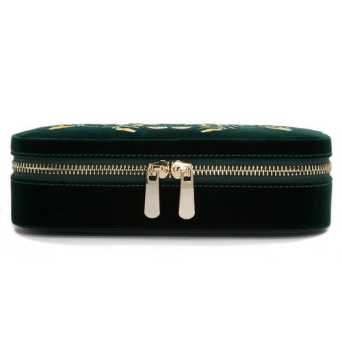 Wolf Zoe Travel Zip Case In Green