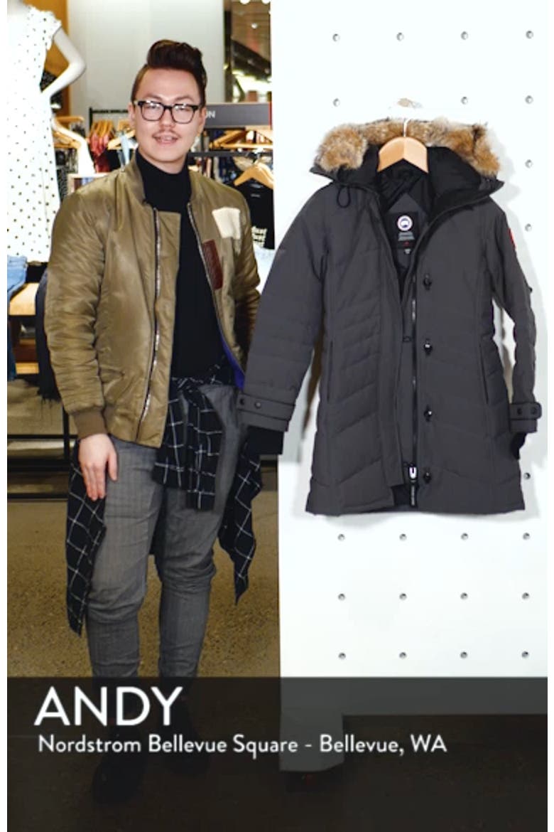 Lorette Fusion Fit Hooded Down Parka with Genuine Coyote Fur Trim video