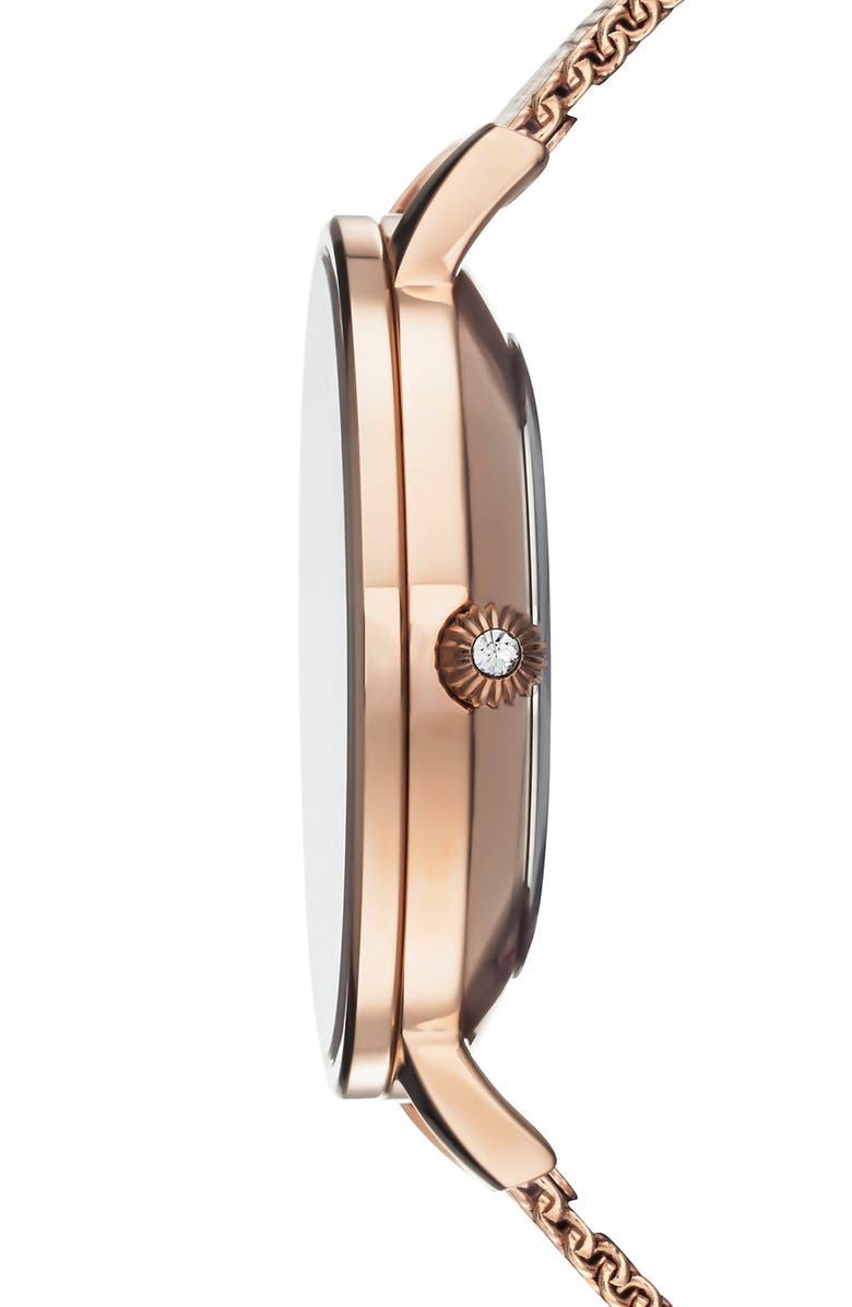 Ted Baker London Kate Round Mesh Strap Watch, 38mm, Alternate, color, 