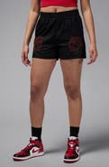 Jordan Rose Embroidered Cotton Shorts