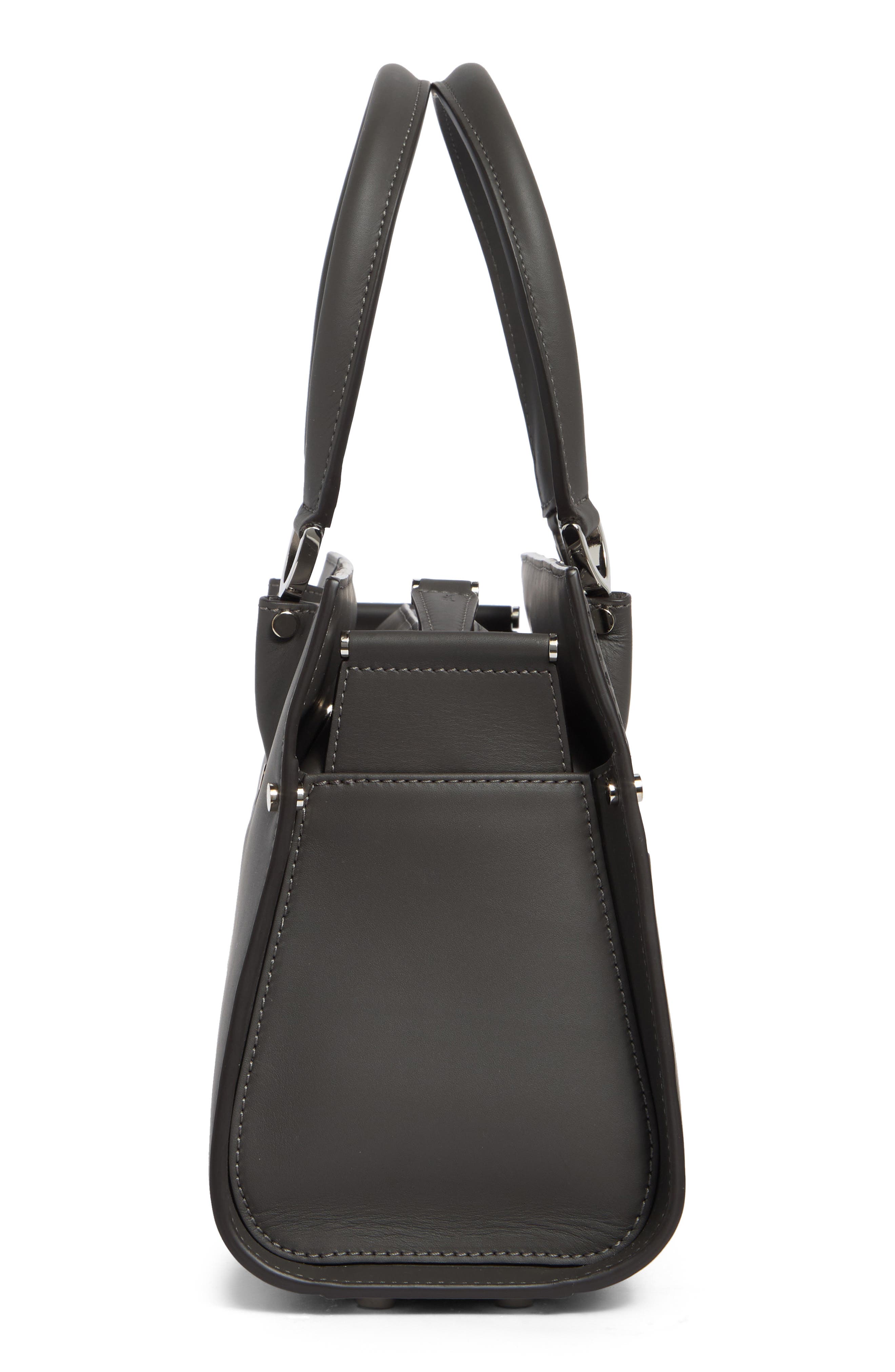 Longchamp Paris Premier Small Tote, Alternate, color, Anthracite