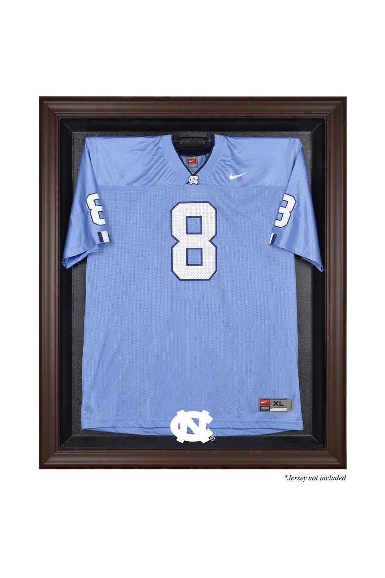 North Carolina Tar Heels Brown Framed (2015-Present Logo) Jersey Display Case, Main, color, Brown