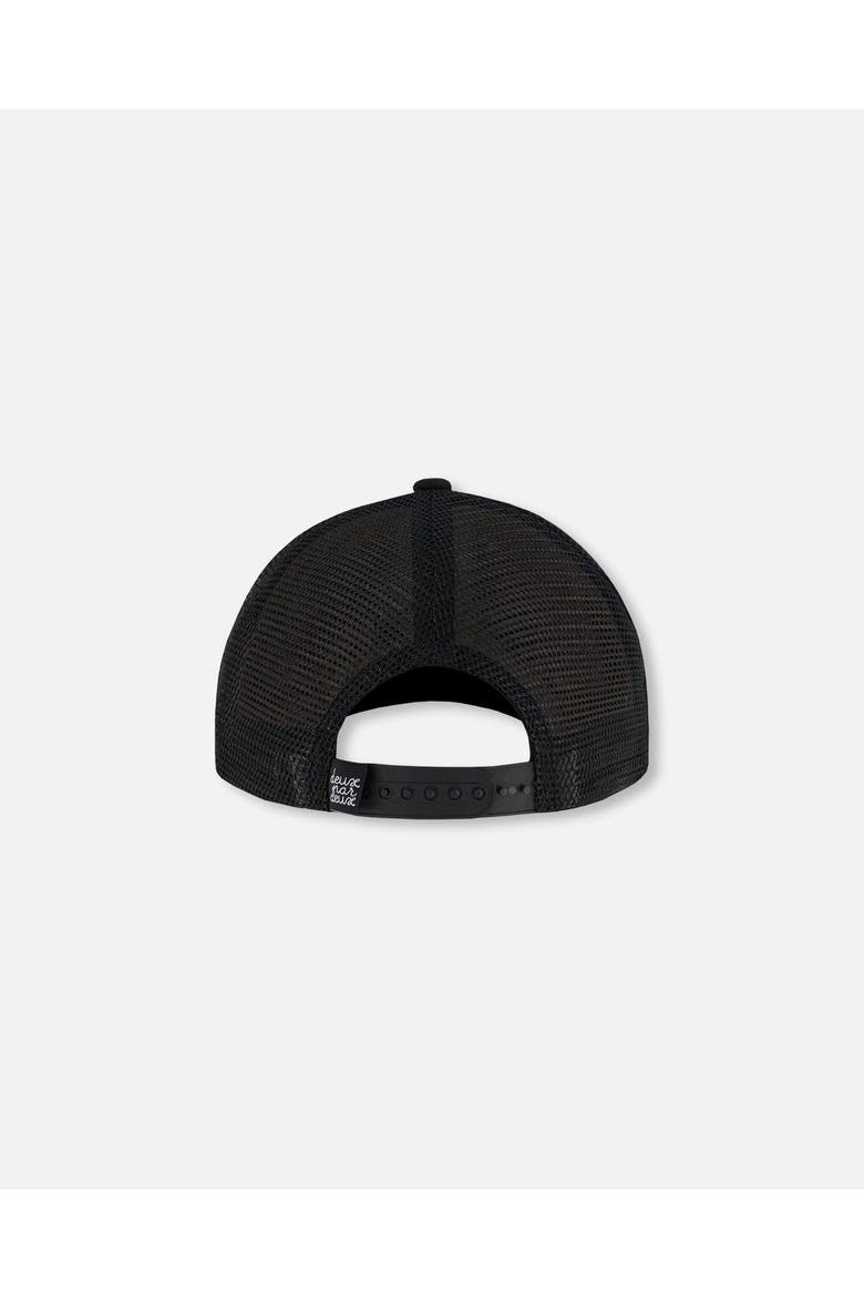 Boy's Printed Cap Green Jungle On Black, Alternate, color, Green Jungle On Black