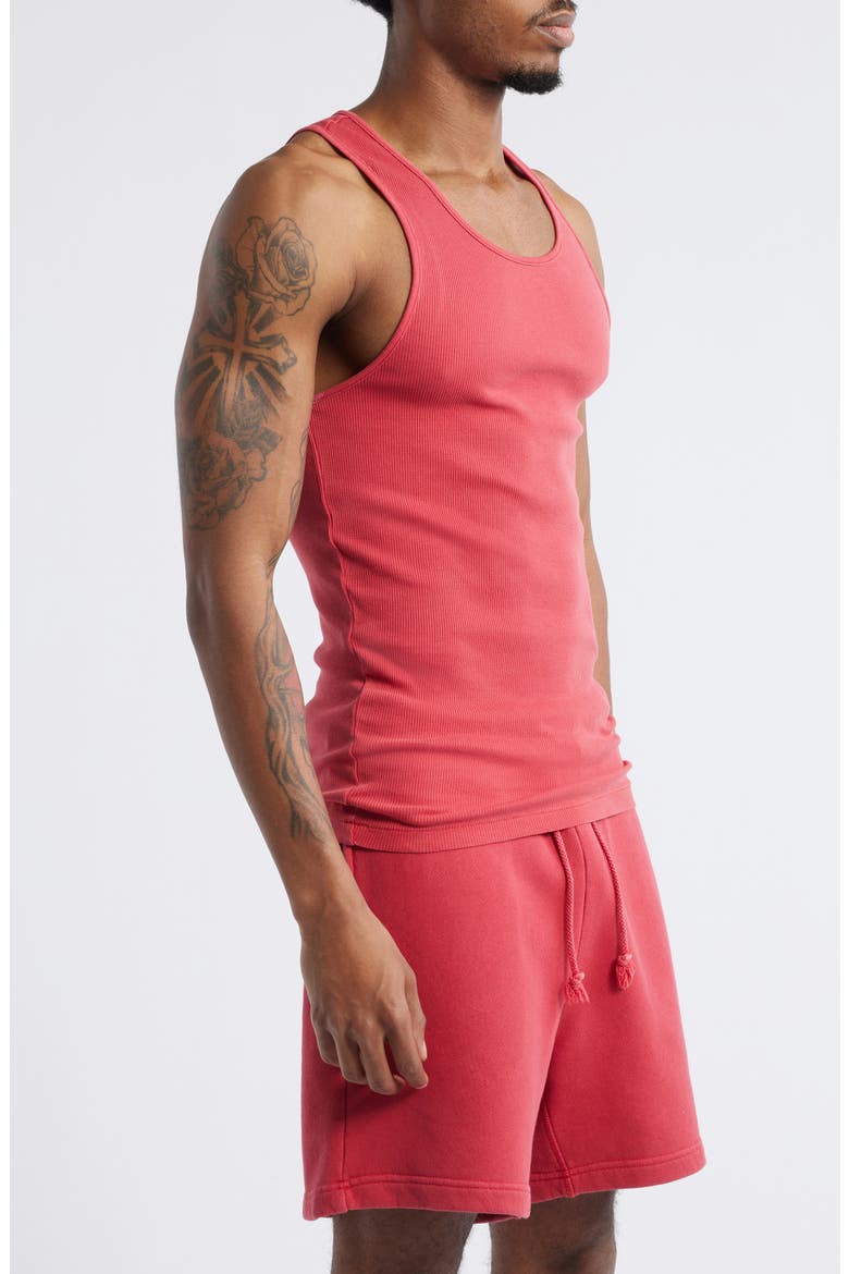 Malibu Cotton Rib Tank, Alternate, color, VINTAGE CHERRY