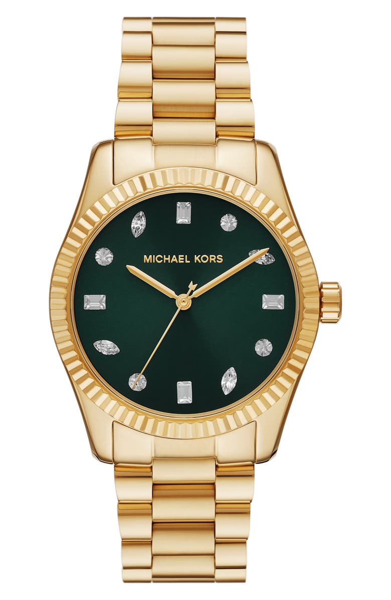 Michael Kors Lexington Bracelet Watch, 38mm, Main, color, Gold